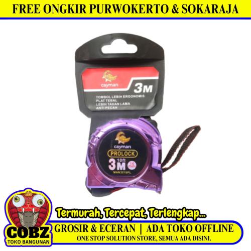 3 M / CAYMAN Meteran Alat Ukur Tukang Bangunan Measuring Tape