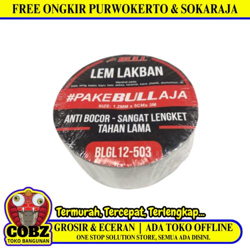 50 MM x 3 M / BULL Tambal Seng Aluminium Flinkote Anti Bocor Roll