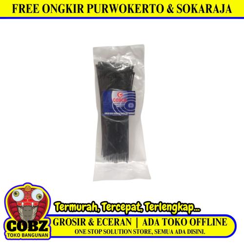 2.5 MM x 200 MM / COSCO Kabel Cable Ties Tali Ripet 20 CM Hitam Pack