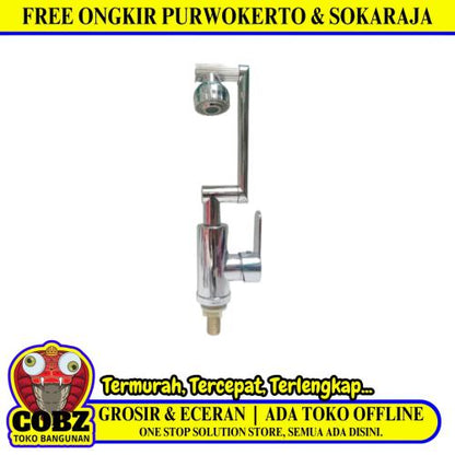 1/2 IN / FAUCET Kran Angsa Sink BCP Wastafel Stainless PVC