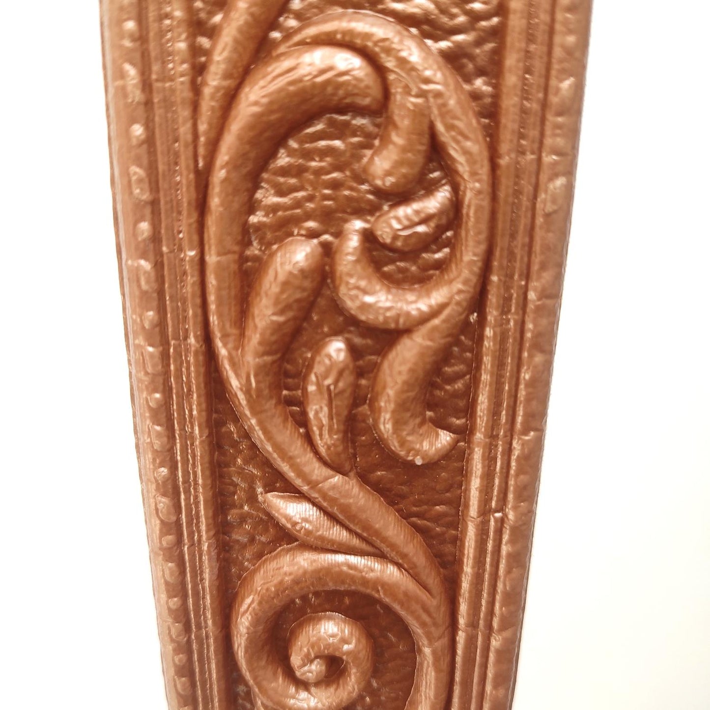 6 MM x 5 CM x 115 CM / COBZ LIST-B53H Wallpaper Foam Sticker Corak Coklat Lembar