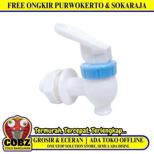 3/8 IN / COBZ 01 Kran Dispenser Guci Drat Luar Air Dingin Cold Biru