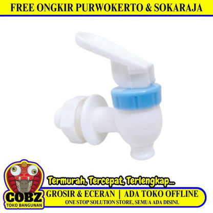 3/8 IN / COBZ 01 Kran Dispenser Guci Drat Luar Air Dingin Cold Biru