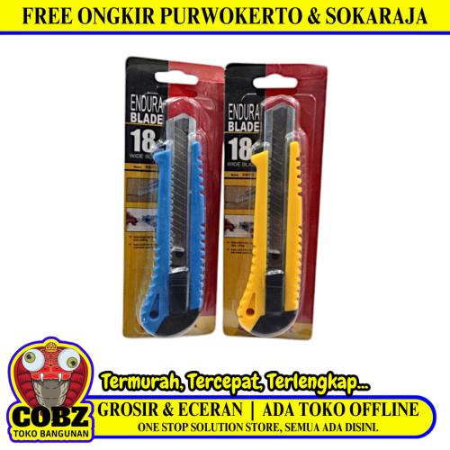 ENDURA Pisau Cutter Pemotong Kertas Utility Heavy Duty Blade Besar
