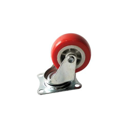 2 IN / TM Roda Hidup Trolly Non Rem Plat Nylon Merah