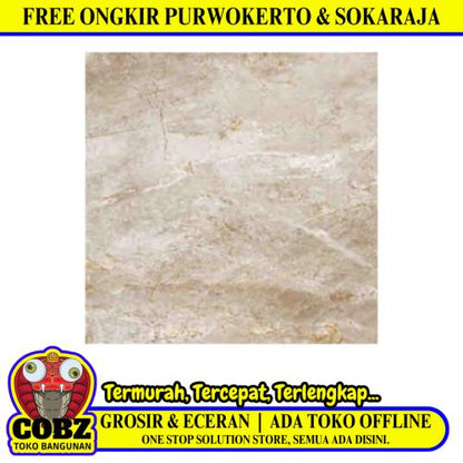 60 CM x 60 CM / SERENITY PENINSULA CREAM Granit Lantai Teras Garasi Matte Dus