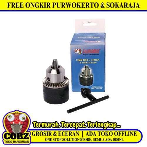 1 MM - 10 MM x 3/8 IN / FUJIYAMA Cucut Kepala Mesin Bor Head Chuck Drill