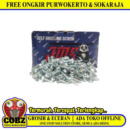 #10 x 16 MM / JMS Roofing Baut Sekrup Atap Baja Ringan Putih Dus