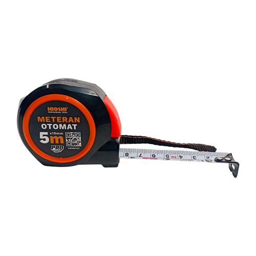 5 M / HIOSHI OTOMAT Meteran Alat Ukur Tukang Bangunan Measuring Tape