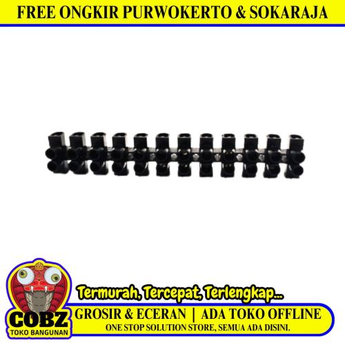 6 MM / TM Krustin Klustin Terimnal Blok Sambungan Kabel Hitam