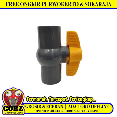 3/4 IN / ONDA Stop Kran Drat Dalam Ball Valve Engkol PVC