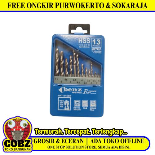 1.5 MM-6.5 MM / BENZ Shank Twist Drill Bits Mata Bor Besi Kayu Plastik