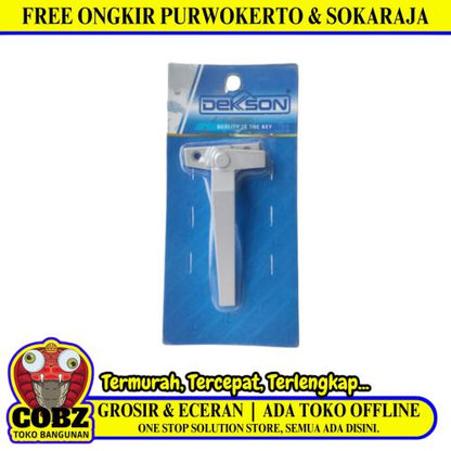 DEKSON CH4 SLR Rambuncis Handle Slot Grendel Kunci Jendela Kanan SS Silver