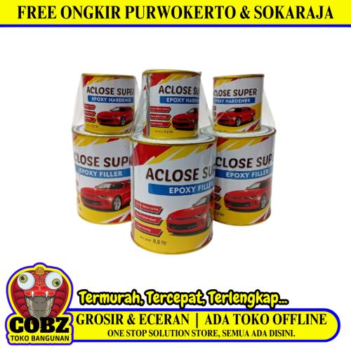 1 KG / DNT ACLOSE SUPER Cat Dasar Meni Besi Anti Karat Zinc Chromate Primer Kaleng