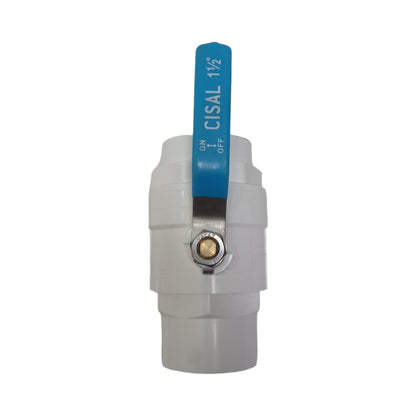 1 1/2 IN / CISAL Stop Kran Polos Ball Valve Engkol Plastik PVC