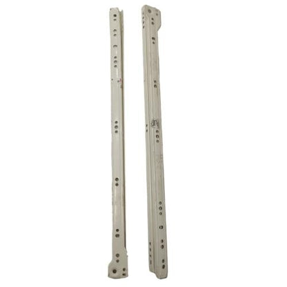 50 CM / HUBEN Rel Laci Roda Drawer Slide Single Track Putih Set