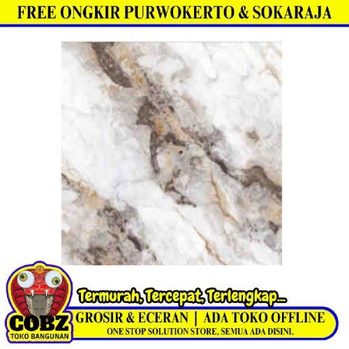 60 CM x 60 CM / SERENITY ALPEN GREY Granit Lantai Rumah Glossy Dus