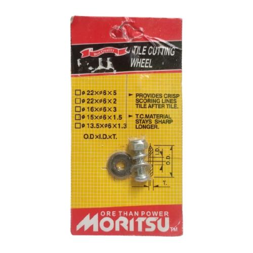 16 MM x 6.0 MM x 3.0 MM / MORITSU Mata Potong Keramik Dorong Tile Cutter Set