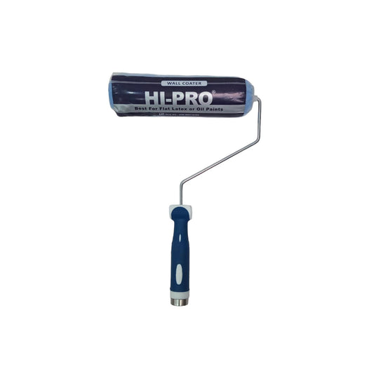 9 IN / HI-PRO Kuas Busa Roll Cat Tembok Kayu Besi Besar + Gagang Set