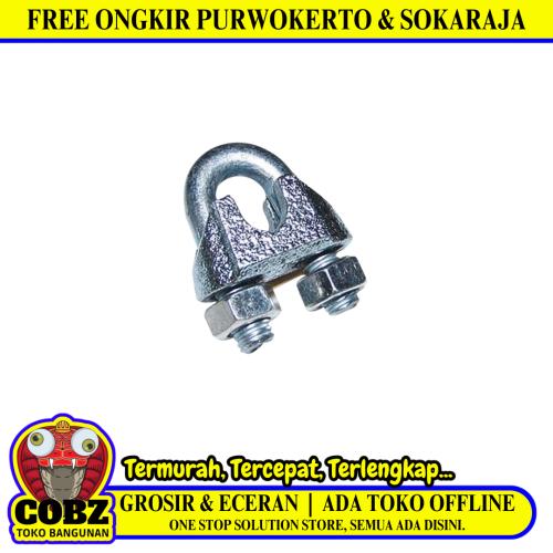 5 MM / TM Klem Kuku Macan Seling Galvanis