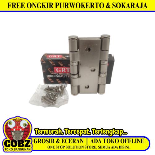 3 IN / GRT Engsel Kupu Kupu Pintu Jendela Hinge Stainless Set