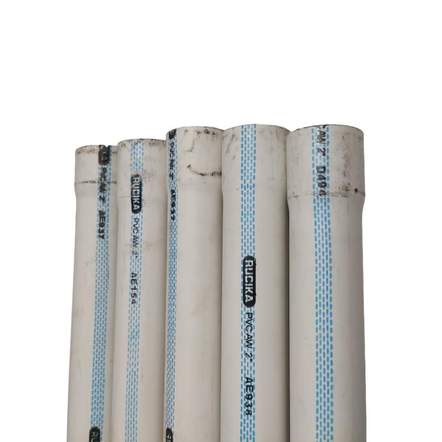 2 IN x 400 CM / RUCIKA AW Lis Biru Pipa Pralon Paralon PVC Putih Batang