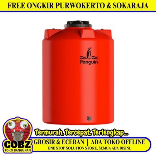 1550 L / PENGUIN TB 160 Water Torrent Tangki Tandon Air PVC Orange + Acc Set