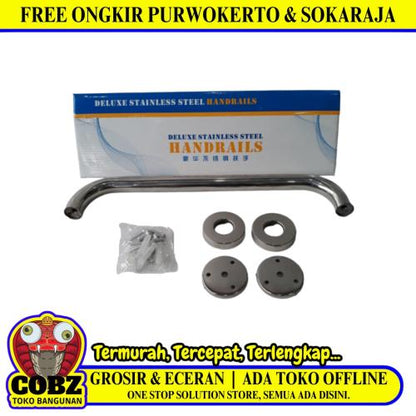 40 CM / COBZ 02 Pegangan Kamar Mandi Bathub Grab Bar Stainless Chrome