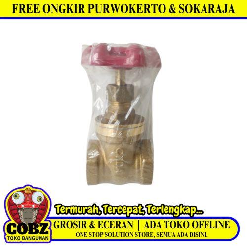 3/4 IN / ONDA Stop Kran Drat Dalam Ball Valve Putar Kuningan