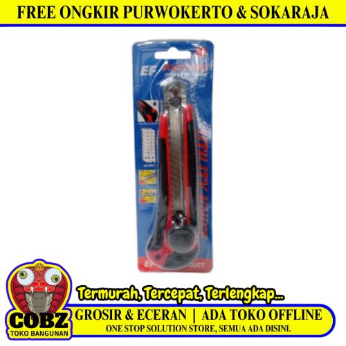 EF Pisau Cutter Pemotong Kertas Utility Heavy Duty Blade Besar
