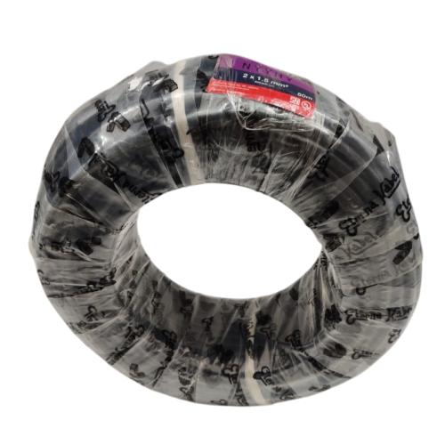 2 INTI x 1.5 MM x 50 M / ETERNA NYYHY Serabut Kabel Tembaga SNI Hitam Roll