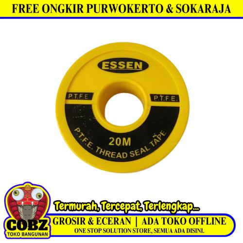 20 M / ESSEN TBA  Seal Tape Siltip TBA Selotip Siltip Isolasi Kran Air