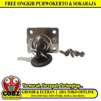 16 MM / FERZA 101 01 Kunci Laci Lemari Cabinet Drawer Lock Kecil Set