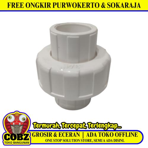 3/4 IN / CISAL Water Mur Moor Polos Union Socket Plastik PVC