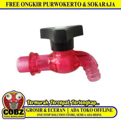 1/2 INCH / MDN Kran Air Tembok Taman Kamar Mandi Plastik PVC