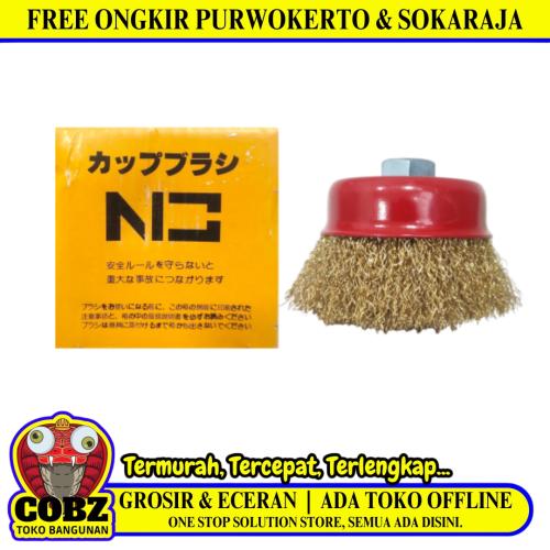 3 IN / KING ELGLADIO  Sikat Kawat Bengkok Kuningan Pembersih Karat Kerak