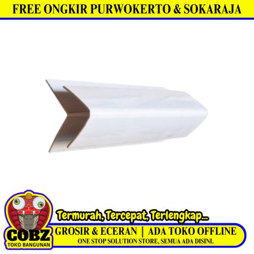 3 CM x 4 CM x 4 M / SHUNDA PLAFON LS-305 List Profil H Sudut Plafon U PVC Batang