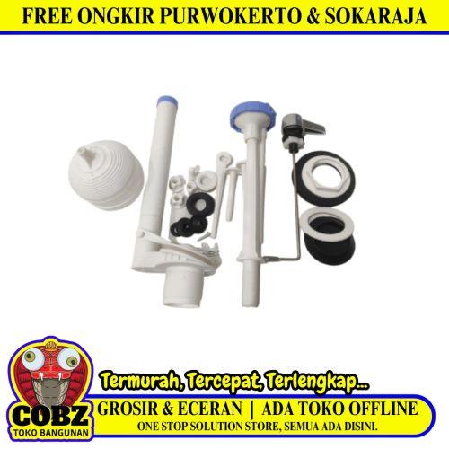 VELAR AT-228 Alat Perlengkapan Kloset Monoblok Single Flush Engkol Set