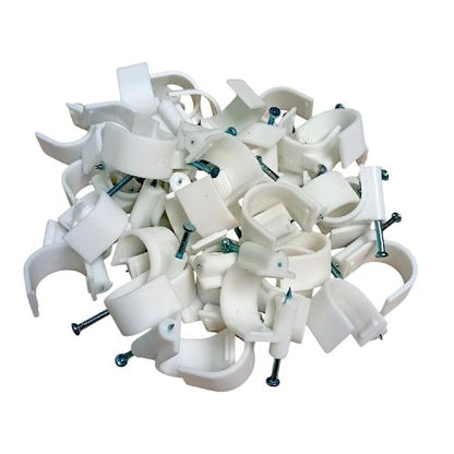 22 MM / HOK Klem Kabel Penjepit Penyangga Paku Beton Bungkus