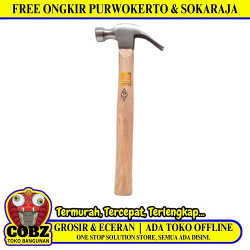 16 OZ / FUKUNG Palu Martil Kambing Tanduk Congkel Paku Gagang Kayu