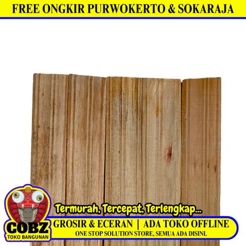 2 CM x 8 CM x 3 CM / NM List Kayu Profil Cermin Pigura Pintu Batang