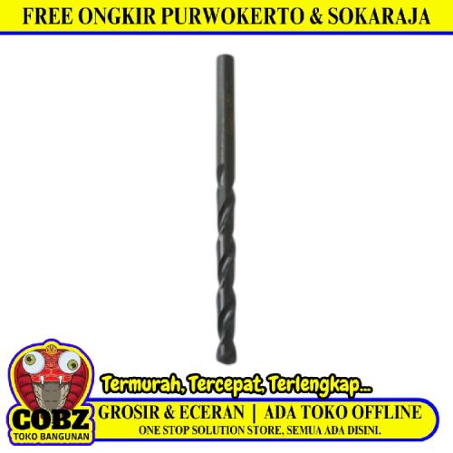 6 MM / MATA Shank Twist Drill Bits Mata Bor Besi Baja Kayu PVC