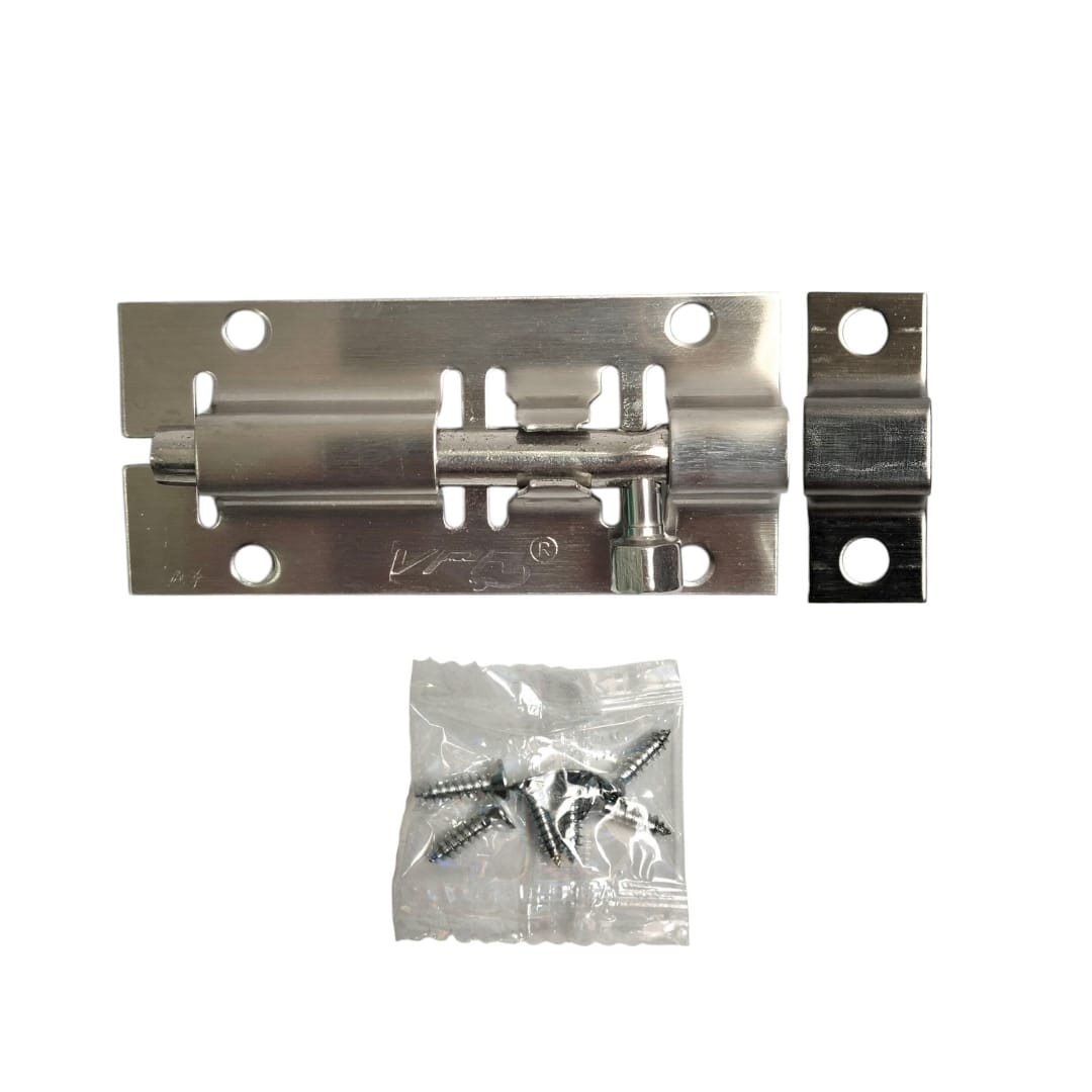 3 IN / VPR Grendel Kunci Slot Pintu Jendela Stainless