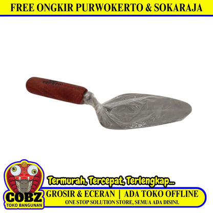 6 IN / GARUDA MAS  Cetok Sendok Semen Acian Trowel Lancip Gagang Bahan Kayu