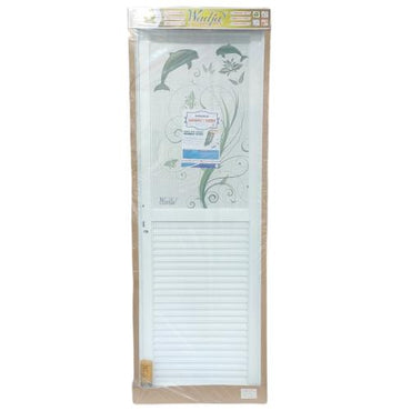 8 CM x 70 CM x 200 CM / WADJA Pintu Kamar Mandi Galvalum Putih Kanan