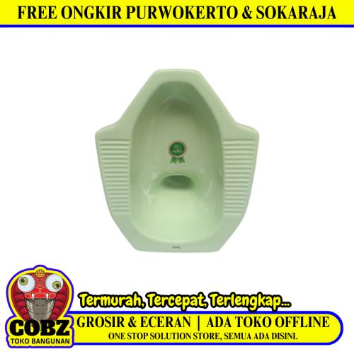 50 CM x 42 CM x 25 CM / DUTY Kloset Jongkok Toilet Hijau Keramik