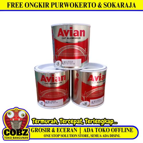 200 CC / AVIAN ALUMIINIUM Cat Kayu Besi Wood Metal Paint Kaleng