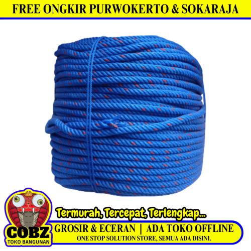 12 MM / TM Polos Tali Tambang Ikat Nylon Plastik PVC Warna KG