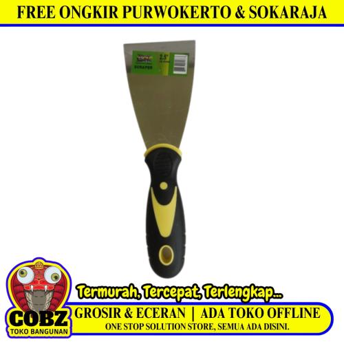 2 1/2 INCH / VIPER Sekrap Kape Scrapper Cat Perata Acian Gagang Bahan