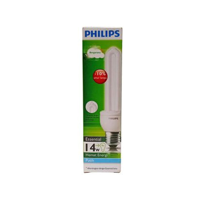 14 WATT / PHILIPS Essentials Lampu Bohlam Jari Tube Putih